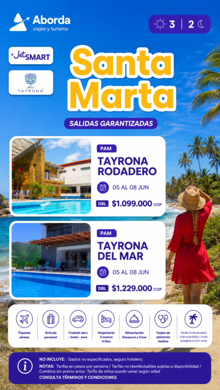 paquete Santa Marta